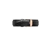 Daniel Wellington Classic Sheffield, Schwarz/Roségold Uhrenarmband, 20mm, Leder, für Herren