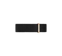 Daniel Wellington Natoarmband - schwarz - Cornwall - Roségold - 20 mm - groß