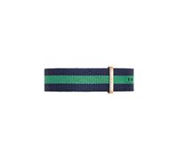Daniel Wellington Classic Warwick, Blau-grün/Roségold Uhrenarmband, 20mm, NATO, für Herren