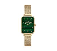 DANIEL WELLINGTON -QUADRO PRESSED EVERGOLD gold-grün-mesh /20x26mm