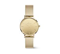 Daniel Wellington Armbanduhr Petite Reflection DW00100797 Quarz Edelstahl Gelbgold 28 mm Damen