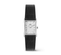 Daniel Wellington DW Uhr Bound Black Crocodile Guilloché Silver 22x32mm