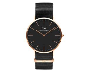 Daniel Wellington DW Uhr Classic Cornwall Black Rose Gold 36mm