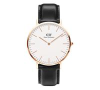 Daniel Wellington Uhr - Classic Sheffield 40 mm - in schwarz - für Damen - aus Mineralglas