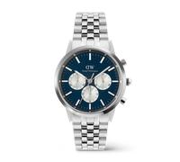 Daniel Wellington DW Uhr Iconic Chronograph Arch 5-Link Arctic Panda Silver 42mm