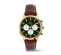 Daniel Wellington DW Uhr Iconic Chronograph St Mawes Emerald Panda Gold 42mm