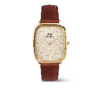 Daniel Wellington DW Uhr Marlon St Mawes Linen Gold 32x36,3mm