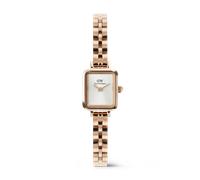 Daniel Wellington DW Uhr Quadro Mini Arch 3-link White Sunray Rose Gold 15.4X18.2mm