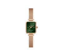 Daniel Wellington DW Uhr Quadro Mini Melrose Emerald 15.4x18.2mm Rose Gold