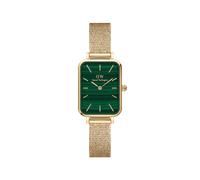 DANIEL WELLINGTON -QUADRO PRESSED EVERGOLD gold-grün-mesh /20x26mm