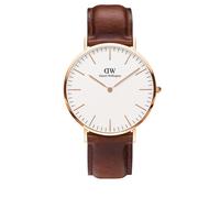 Daniel Wellington Classic St Mawes, Braun/Roségold Uhr, 40mm, Leder, für Herren