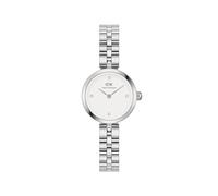 Daniel Wellington Elan Jewelry Armbanduhr, 22 x 28,5 mm, rundes Zifferblatt mit Kristall für kleines Handgelenk, 316L Edelstahl-Uhrenarmband, silber, 22x28.5, Modern