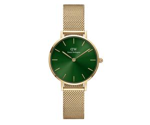 Daniel wellington goldfarbenem herren uhr mit grünem zifferblatt und edelstahl armband one_size Gold
