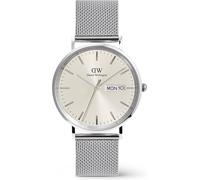 Daniel Wellington Herren-Armbanduhr Classic Day Display Sterling Champagner DW00100828, silber