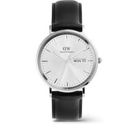 Daniel Wellington Herrenuhr Edelstahl schwarz, weiß Herren
