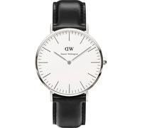 Daniel Wellington Herren Analog Quarz Uhr mit Leder Armband DW00100020