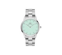 Daniel Wellington -Iconic Link Mint Damenuhr Silber Pastellgrün Quarz 32mm- DW00100538