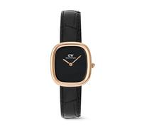 Daniel Wellington Margot Uhren 24 x 26 316L Edelstahl mit PVD-Beschichtung Roségold, echtes Leder Roségold