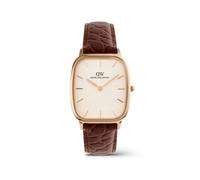 Daniel Wellington DW Uhr Marlon Brown Croc Belly Linen Rose Gold 32mm