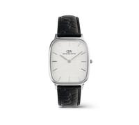Daniel Wellington DW Uhr Marlon Black Croc Belly Linen Silver 32mm