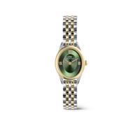 Daniel Wellington DW Uhr Ophelia Mini Beans Link Emerald Two Tone 20mm Gold