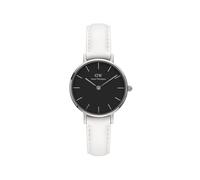 Daniel Wellington Petite Bondi Uhr Damen, 28mm Leder Silber Damen Uhr