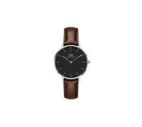 Daniel Wellington Petite Bristol Uhr Damen, 32mm Leder Silber Damen Uhr
