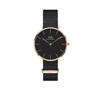 Daniel Wellington Petite Cornwall, Schwarz/Roségold Uhr, 32mm, NATO, für Damen