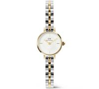 Daniel wellington petite mini arch goldfarbenem damen uhr mit weißem zifferblatt und edelstahl armband one_size Gold