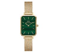 DANIEL WELLINGTON -QUADRO PRESSED EVERGOLD gold-grün-mesh /20x26mm