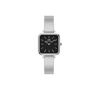 Daniel Wellington Damenuhr Quadro Studio Silber/Schwarz Quarz Edelstahl 316L 22x22 mm DW00100522