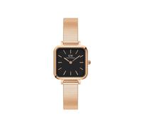 Daniel Wellington Damenuhr Quadro Studio Roségold Schwarz Quarz 22x22 mm