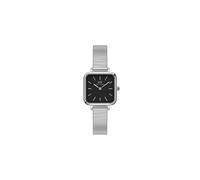 Daniel Wellington -Quadro Studio Damenuhr Silber Schwarz Quarz 22mm- DW00100522