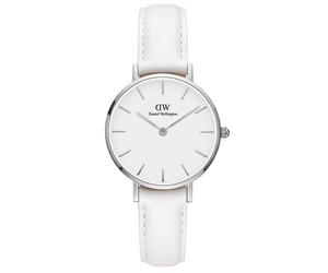 Daniel wellington weißem herren uhr mit weißem zifferblatt und leder armband one_size Weiß