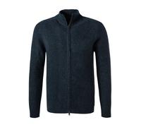 DANIELE FIESOLI Cardigan Herren Slim Fit Merinowolle blau, L