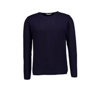 DANIELE FIESOLI Pullover Herren Regular Fit Rundhals Kaschmir blau, L