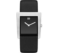 Danish Design Damenuhr eckig Lederband schwarz IV40Q1257