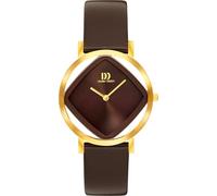 Danish Design Damenuhr Stahl IPG Lb IV18Q1300 Pico Square Choco Gold