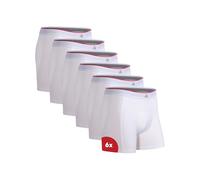 DANISH ENDURANCE Bambus Boxershorts Herren (6er|10er Pack), Unterhosen Herren, Mit oder ohne Eingriff, Weiß, 3XL