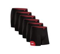 DANISH ENDURANCE Boxershorts Bamboo Trunks (DN-153000) L schwarz/rot