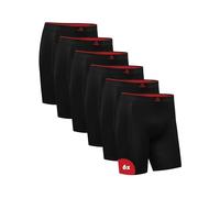 DANISH ENDURANCE Bambus Boxershorts Herren mit langem Bein, Superweich & Atmungsaktiv, 3 oder 6er Pack Schwarz XXL