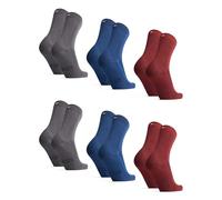 DANISH ENDURANCE Bambus Socken, Business Socken, Anti-Blasen, 3 & 6 Paar | Bambus Business Socken, Bunte Socken, Weich, Atmungsaktiv & Anti-Blasen, für Büro & formelle Anlässe, Unisex