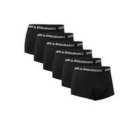 DANISH ENDURANCE Baumwolle Boxershorts Herren, Mit kurzem Bein, 6er Pack | Retroshorts aus Baumwolle, Weich, Atmungsaktiv & Etikettfrei mit kurzem Bein, für Alltag und Sport