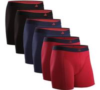 DANISH ENDURANCE Boxershorts Bamboo Trunks (DN-153000) XXL black_red_navy_red