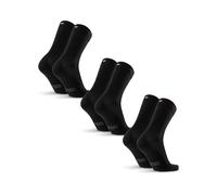 DANISH ENDURANCE Premium Merino Socken mit Knopfsystem, Wollsocken, Atmungsaktiv, Herren & Damen, Unisex (3|5 Paar), Schwarz, 39-42
