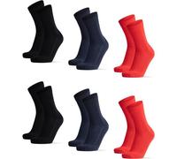 DANISH ENDURANCE Socken Bamboo Business (DN-73000) 43-47 red/black/navy