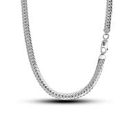 Dankadi Modische Herren-Halskette aus 925er-Sterlingsilber, 6 mm, 45,7 cm, 55,9 cm, 61 cm, 66 cm, flache Schlangen-Glieder-Panzerkette, Choker, Punk, Jungen, edles Schmuckgeschenk, 66.04 cm, Sterling