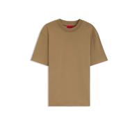 HUGO Relaxed-Fit T-Shirt aus Baumwoll-Jersey mit Logo-Print - Style Dapolino, 50488330 Beige XXL