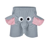 DaPongZhi Lustige Unterhosen Männer Herren Shorts Unterhose Mit Rüssel Elefanten Tanga Neuheits Hosen Lustiger Elefanten Boxer Geschenke Boxershorts Mit Tiermotiv