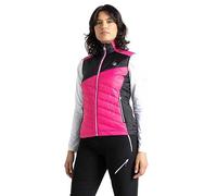 Dare 2b Damen Aufsteigende Weste Gilet, Reines Rosa/Schwarz, 36
